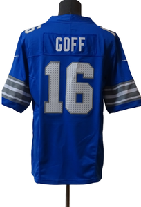 Футболки для американского футбола 2025 года, мужские, команды «Лайонс»: 0 Гиббс, 97 Хатчинсон, 16 Джаред Гофф, 14 Ст. Браун, 20 Сандерс, 5 Монтерейдж - Product Image 3