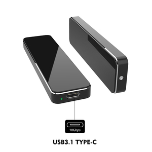 NVME protocol M.2 M Key SSD Hard Disk Box 10Gbps 2TB SSD External housing SSD Enclosure Case for Macbook