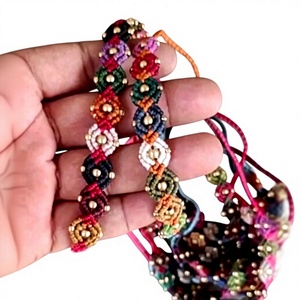 Handmade <b>Beaded</b> <b>Bracelet</b> Flower Pattern Multicolor Bohemia Style Unisex Everyday Wear - Product Image 1