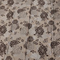 Tissu en velours tissé nylon/coton, motif opale, imprimé au tampon, respirant, pour vêtements et costumes