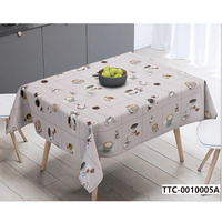 Nappe Moderne en PVC Imperméable, Anti-Taches et Anti-Glisse, Facile à Nettoyer, Rectangulaire, pour Salle à Manger, Cuisine, Fêtes et Utilisation Extérieure