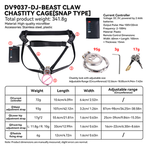 Cage de chasteté électrique FAAK pour homme avec verrouillage CB, ceinture de chasteté, cage à pénis, jouet sexuel pour adultes, fabrication OEM - Product Image 2