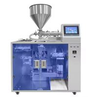 Machine d'emballage de sachets pré-faits pour aliments, grains de café, noix, chips, machine rotative automatique de type Doypack pour l'emballage de poudre et de liquides