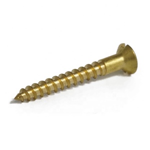 DIN 97 Brass rãnh countersunk Đầu phẳng gỗ tự khai thác ốc vít - Product Image 2