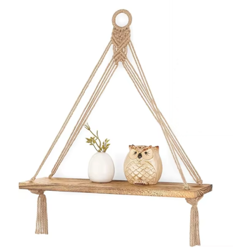 Jute + bois naturel