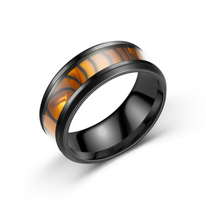 Fashion Men's <b>Ring</b> Shell <b>Titanium</b> Steel <b>Ring</b> <b>Black</b> Wholesale Stainless Steel <b>Ring</b> Ornament - Product Image 4
