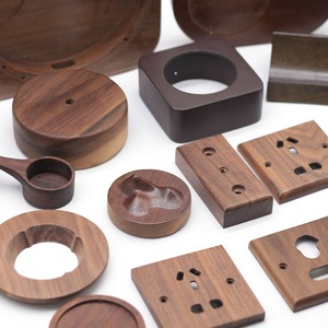 ชิ้นส่วนไม้วอลนัทสีดำที่ผลิตด้วยเครื่อง CNC ตามสั่ง สำหรับอุปกรณ์เฟอร์นิเจอร์ OEM ODM คุณภาพสูง ไม้เนื้อแข็งจากโรงงานโดยตรง - Product Image 5