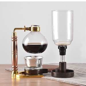 Cafetera de Sifón Estilo Hogar, Cafetera de Vacío, Cafetera de Vidrio, Filtro para Cafetera, Máquina de Espresso de <span class=keywords><strong>3</strong></span> y 5 Tazas - Product Image 2