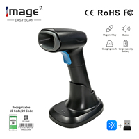 Escáner de Códigos de Barras 1D 2D, Lector de Códigos QR Inalámbrico USB/Tamaño A4 para Logística, Almacenamiento, Inventario