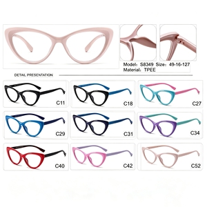 Montatura per Occhiali da Vista per Bambini, Leggera e Colorata, per Ragazzi e Ragazze, Forme Quadrate, Rotonde e a <span class=keywords><strong>Occhio</strong></span> di Gatto, Multicolore - Product Image 2