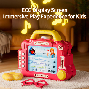 Nouveau kit médical de simulation en plastique ABS - Machine à ultrasons de jeu d'imitation avec écran EGC, effets sonores et lumineux pour enfants - Product Image 3