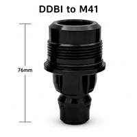 Adaptateur de perçage diamanté multifonction TENGRUI DDBI M41 à filetage mâle, en acier au carbone noir revêtu E, antirouille, pour le carottage du béton