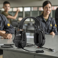 Prix d'usine Qualcomm Écouteurs de protection auditive supra-auriculaires étanches avec suppression du bruit ENC 85dB et fonction talkie-walkie double