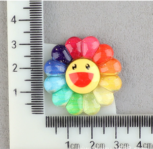 Đầy Màu Sắc Sáng Bóng Mờ Nhựa Cabochons Khác Nhau Có Kích Thước Hoa Hướng Dương Nụ Cười Mô Hình Hairbow Giày Thủ Công Kawaii Nghệ Thuật Kinh Doanh Quà Tặng - Product Image 5