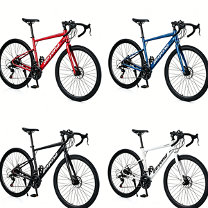 Vélo <span class=keywords><strong>de</strong></span> <span class=keywords><strong>route</strong></span> en alliage d'aluminium 700c à frein à disque, <span class=keywords><strong>vitesse</strong></span> variable, guidon droit/courbé, pour adulte – Meilleures ventes - Product Image 2