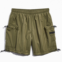 Vente en gros Short de jogging cargo personnalisé en nylon à coupe décontractée pour hommes