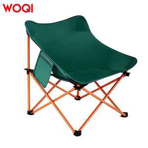 Chaise pliante pour enfants Woqi, tissu Oxford vert, portable, pour le camping, la pêche, les pique-niques, la plage, 43x43x70cm - Product Image 1