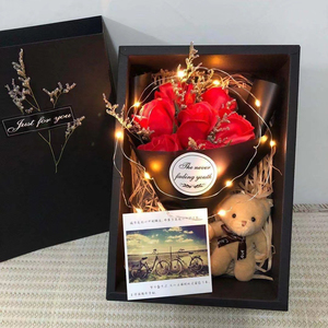 Nuevo Producto 2026, Caja de Regalo con Flores de Jabón para San Valentín, Cumpleaños, Navidad, Novia, Clavel, Rosa y Flor de Gypsophila, Gran Venta - Product Image 5