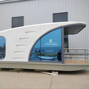 Umweltfreundliches Luxus-Miniatur-Stahlkonstruktion Schwimmendes Vorgefertigtes Hausboot Wasserdichtes Hausboot für Hotel Wohnzimmer Schlafzimmer - Product Image 3