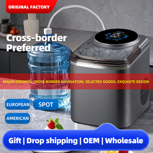 Máquina de Hielo Portátil de Sobremesa, 12 Cubos en 6 Minutos, 16 kg/24 h, Función Autolimpiante, para Hogar, Cocina, Camping, RV - Product Image 6