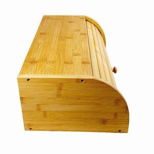 กล่องขนมปังไม้ไผ่ 40x25.5x17 ซม. กล่องเก็บอาหารแบบม้วนปิดฝาสำหรับห้องครัว - Product Image 5
