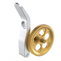 Panda Claw RNC Nano-Coated Hardened Steel Spur Gear Drop-in Upgrade Presisi Tinggi untuk Printer 3D BambuLab P1 X1 A1 C482