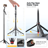 1.76m Yapay Zeka Yüz/Vücut Takipli Selfie Çubuğu Tripod, Vlog TT07 için Uzaktan Kumanda ile Kullanılabilen Alüminyum Alaşımlı Manyetik Özellikli