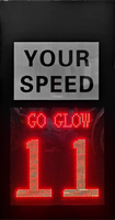 Dispositivo de Prueba de Velocidad para Autos con Pantalla LED, Señales de Tráfico Reflectantes, Energía Solar y Construcción Metálica