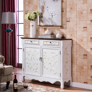 Vintage Amerikanisches Land Wood <b>Chest</b> Home Furniture with Carved <b>Drawers</b> Display Cabinets for Living Room Buffet Sideboards - Product Image 5