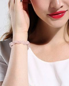 High Quality Chip <b>Bracelet</b> Natural Rose Quartz Chip <b>Bracelet</b> Crystal Stone Chip <b>Bracelet</b> Gemstone Women Colorful Natural Crystal - Product Image 4