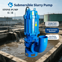 Pompa Lumpur Submersible Tahan Abrasi untuk Transfer Partikel Padat, Pompa Dredging Listrik untuk Drainase Lumpur Lubang Pondasi