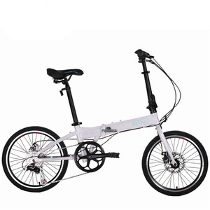 Bicicleta plegable inteligente de color blanco, precio barato, bicicleta rusa de una sola velocidad - Product Image 1