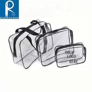 Sac de maquillage de voyage à fermeture éclair en PVC transparent personnalisé étui de maquillage étanche à motif de bonbons couleur et taille personnalisées à la mode - Product Image 5