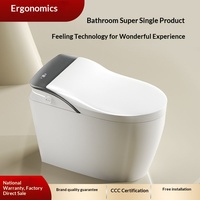 Nouvelle toilette intelligente à éclairage intégré, entièrement automatique, avec fonction de lavage des fesses, électrique, murale, pour hôtels, appartements, vente en gros