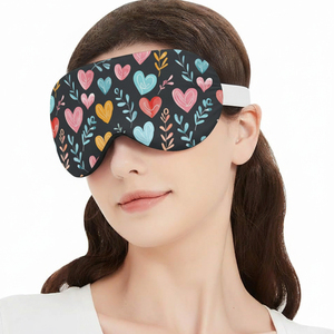 Patrón <span class=keywords><strong>de</strong></span> corazón rojo Calor húmedo Almohada para ojos Comprimir Microondas Almohadilla para ojos cálidos para ojos secos Natural y <span class=keywords><strong>saludable</strong></span> - Product Image 4