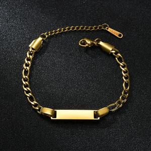 可定制无光泽男女通用不锈钢几何眼睛镀金定制标志定制名称情侣魅力吊坠 - Product Image 3