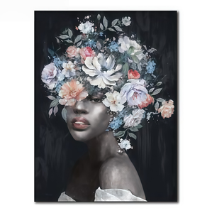 Wholesale Black Modern Eco-friendly Portrait DIY Digital Oil Acrylic Paint <strong>Arida</strong> Pigment Canvas Frame Option for Adults Home - Product Image 1