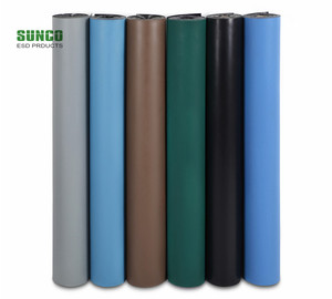 Tapis de banc <span class=keywords><strong>ESD</strong></span> à 2 couches de l'usine d'origine, couleur verte/grise/bleue/noire, <span class=keywords><strong>norme</strong></span> ROHS 2.0 - Product Image 6