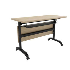 طاولة مؤتمرات حديثة قابلة للطي من LIWEI مع إطار معدني وكراسي قابلة للطي وعجلات ورف تخزين، مكتب/طاولة دراسة - Product Image 2