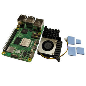 Raspberry <span class=keywords><strong>PI</strong></span> 5B 3007 Blower + Motherboard CPU Radiator hitam kipas pendingin aktif penyerap panas - Product Image 1