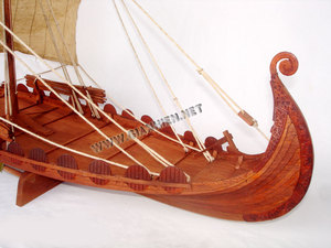 OSEBERG — livraison en bois modèle de bateau VIKINGG, artisanat, vente en gros, avec réduction, bonne qualité - Product Image 3