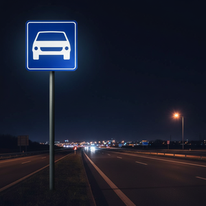Panneau d'entrée de autoroute réfléchissant, signalisation de prudence routière à LED pour utilisation sur route - Product Image 3