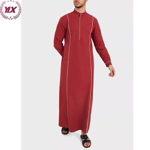 Thobe marocain à capuche tendance, vente en gros, pas cher, pour hommes musulmans, 2023, Daffah, Abaya, Khamis, vêtements arabes islamiques - Product Image 5