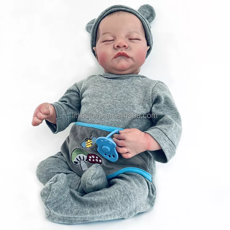ZQXCU 2PCS Bébé Reborn Garçon Réaliste Ouvre Les Yeux Mini 15 CM Ré