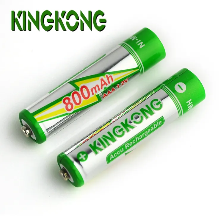 Перезаряжаемая никель-металлогидридная аккумуляторная батарея KingKong 800mah AAA Размер 1,2 v