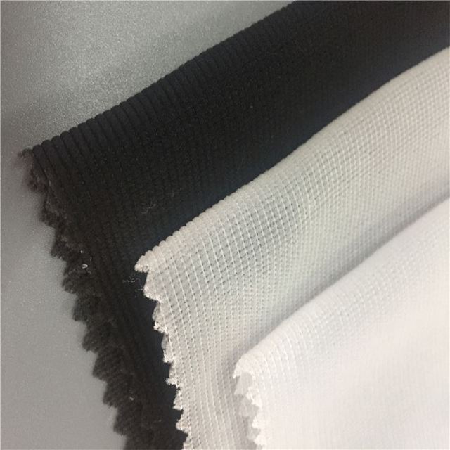 Sustainable Recycled DTY Polyester Material Made GRS Woven Fusible Knitted Interlinings