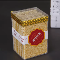 Boîte en plastique transparente portable en PET pour gâteaux, biscuits, mousse, emballage alimentaire, boîte en plastique carrée