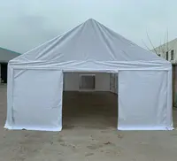 Сверхмощные белые 5x10 м ПВХ палатки для свадебной вечеринки с полным набором боров