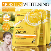 Crème en feuille cristalline éclaircissante à la vitamine C bio et aux herbes de Centella OEM SADOER, hydratante et nourrissante pour peaux sèches