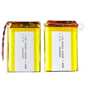 แบตเตอรี่ลิเธียมโพลิเมอร์แบบชาร์จได้ 303450 <span class=keywords><strong>3</strong></span>.7V 500mAh พร้อมแผงวงจรพิมพ์และขั้วต่อ JST PH2.0 2P - Product Image 5